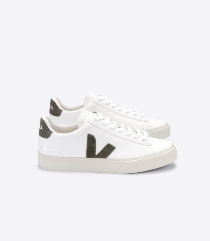 Veja Campo Chromefree Leather White Kaki Switzerland