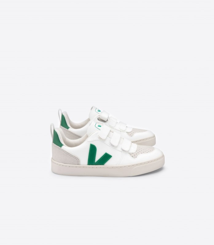 Veja V-10 Cwl White Emeraude Switzerland