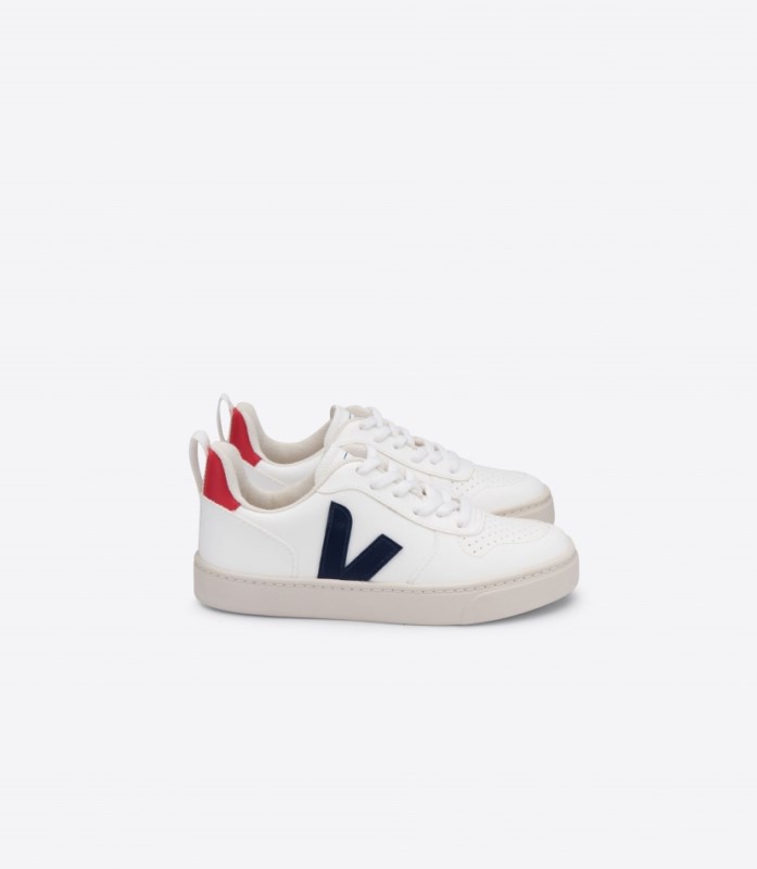 Veja V-10 Laces Cwl White Cobalt Pekin Switzerland