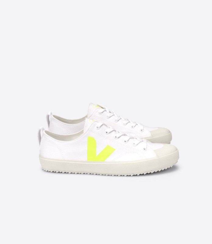 Veja Nova Canvas White Jaune-Fluo Switzerland