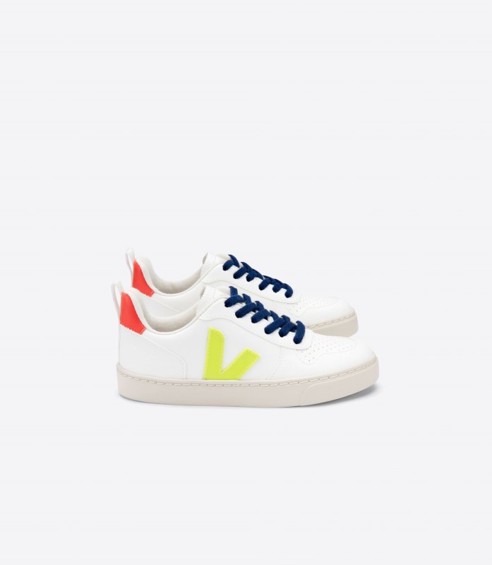Special Veja Laces Cwl White Jaune Fluo Orange Fluo Switzerland