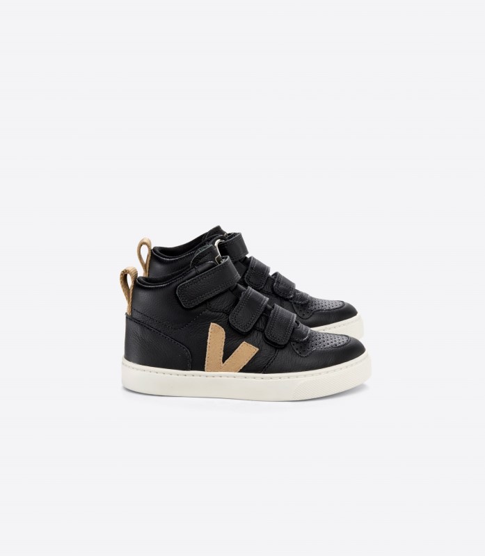 Premium Veja Mid Chromefree Leather Black Dune Switzerland