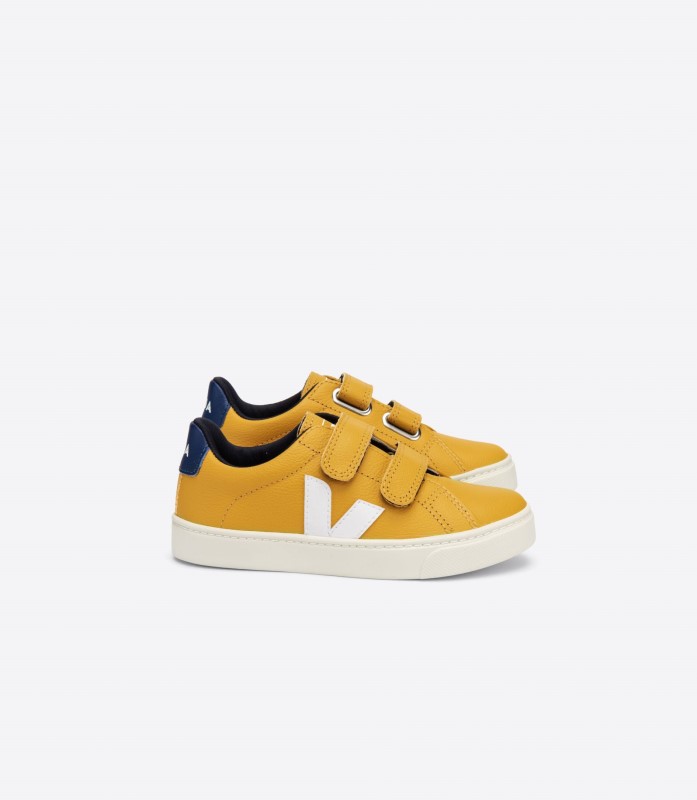 Veja Chromefree Leather Moutarde White Cobalt Special Switzerland