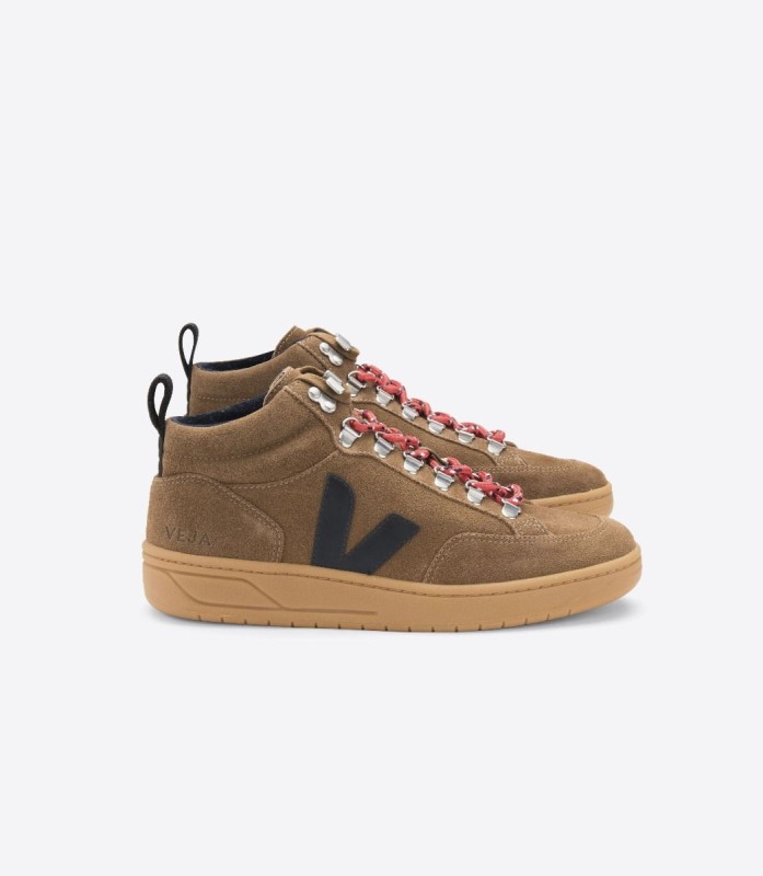 Suede Brown Black Natural Sole Collection Veja Switzerland