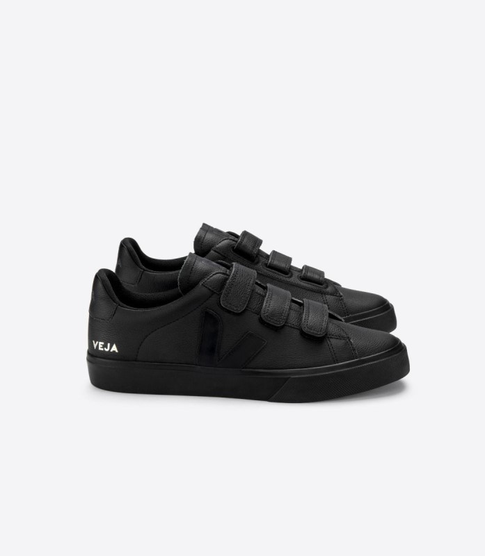 Veja Series Chromefree Leather Full Black Switzerland