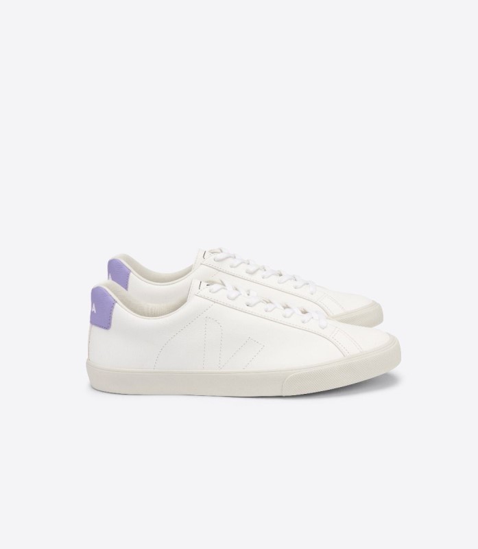 Veja Series Chromefree Leather White Lavande Switzerland