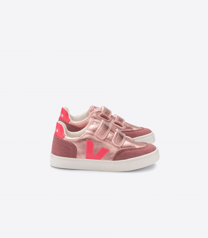 Veja Special Chromefree Leather Nacre Rose Fluo Switzerland