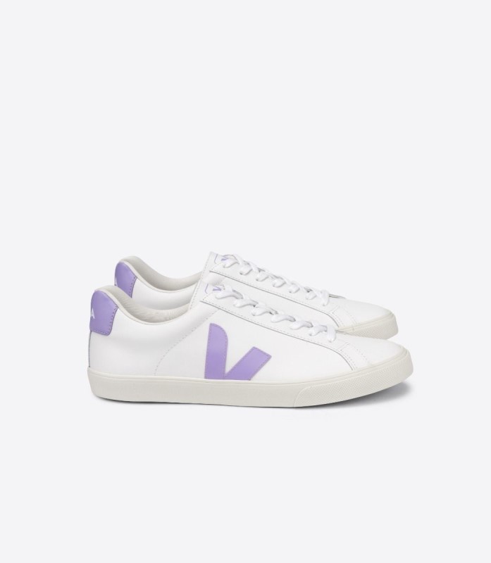 Veja Leather White Lavande Switzerland