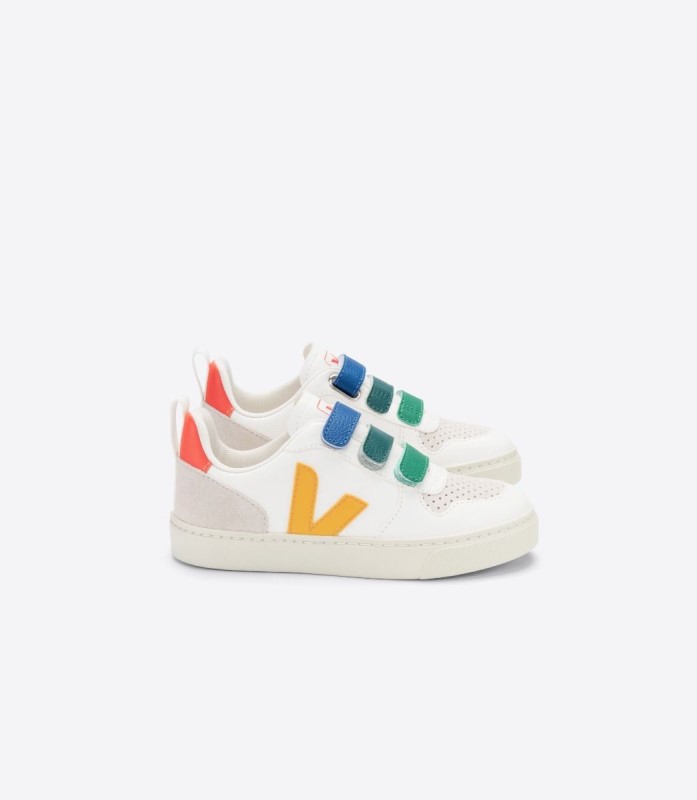 Veja Series Chromefree Leather Multico White Ouro Switzerland