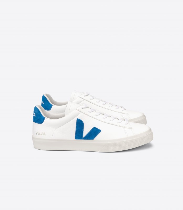 Collection Chromefree Leather White Swedish Blue Veja Switzerland