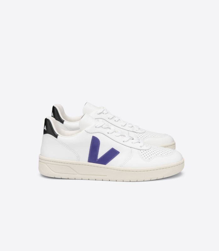 Leather White Purple Black Premium Veja Switzerland