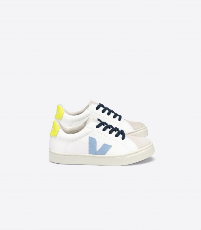 Laces Chromefree White Steel Jaune Fluo Perfect Veja Switzerland