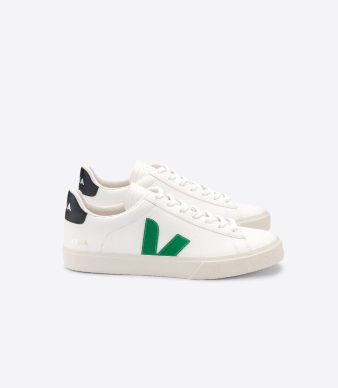 Veja Perfect Chromefree Leather White Emeraude Black Switzerland