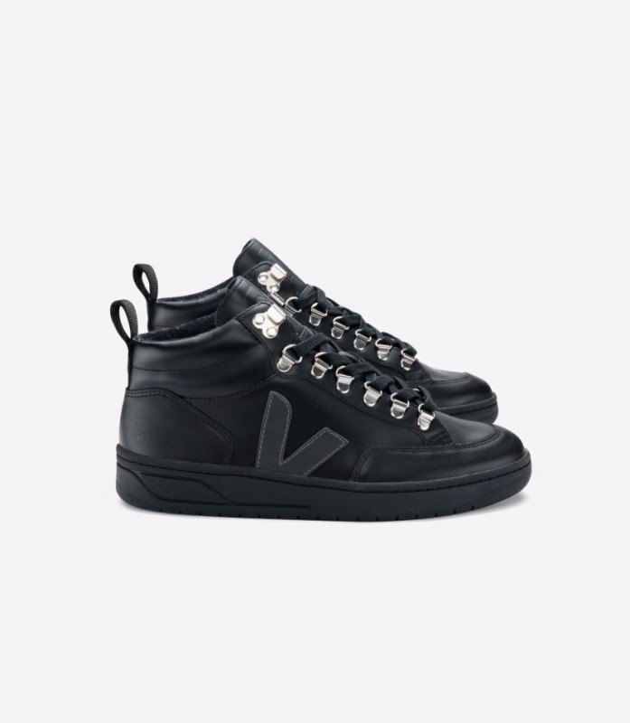 Veja Roraima Leather Black Grafite Black Sole Switzerland