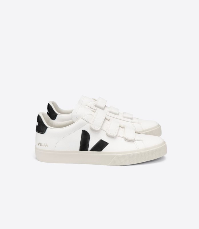 Veja Recife Chromefree Leather White Black Switzerland