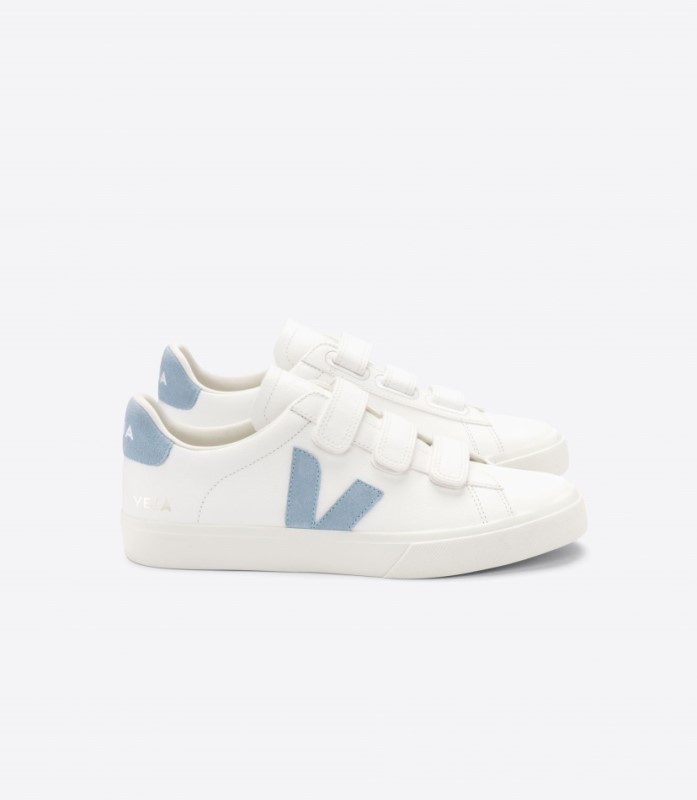 Veja Recife Chromefree Leather White Steel Switzerland
