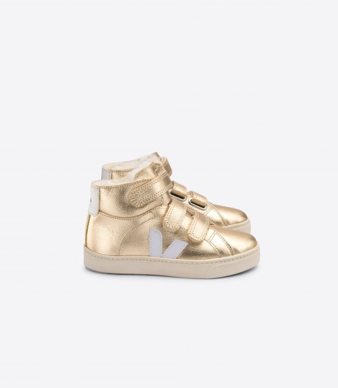 Veja Esplar Mid Fured Leather Platine White Switzerland