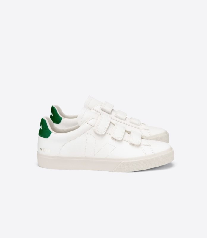 Veja Recife Chromefree Leather White Emeraude Switzerland