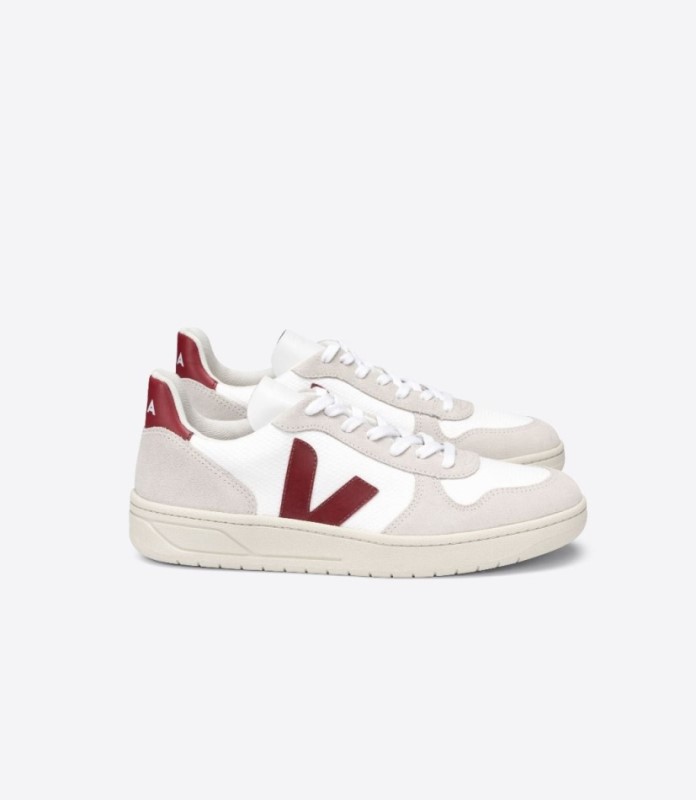 Veja V-10 B-Mesh White Natural Marsala Switzerland